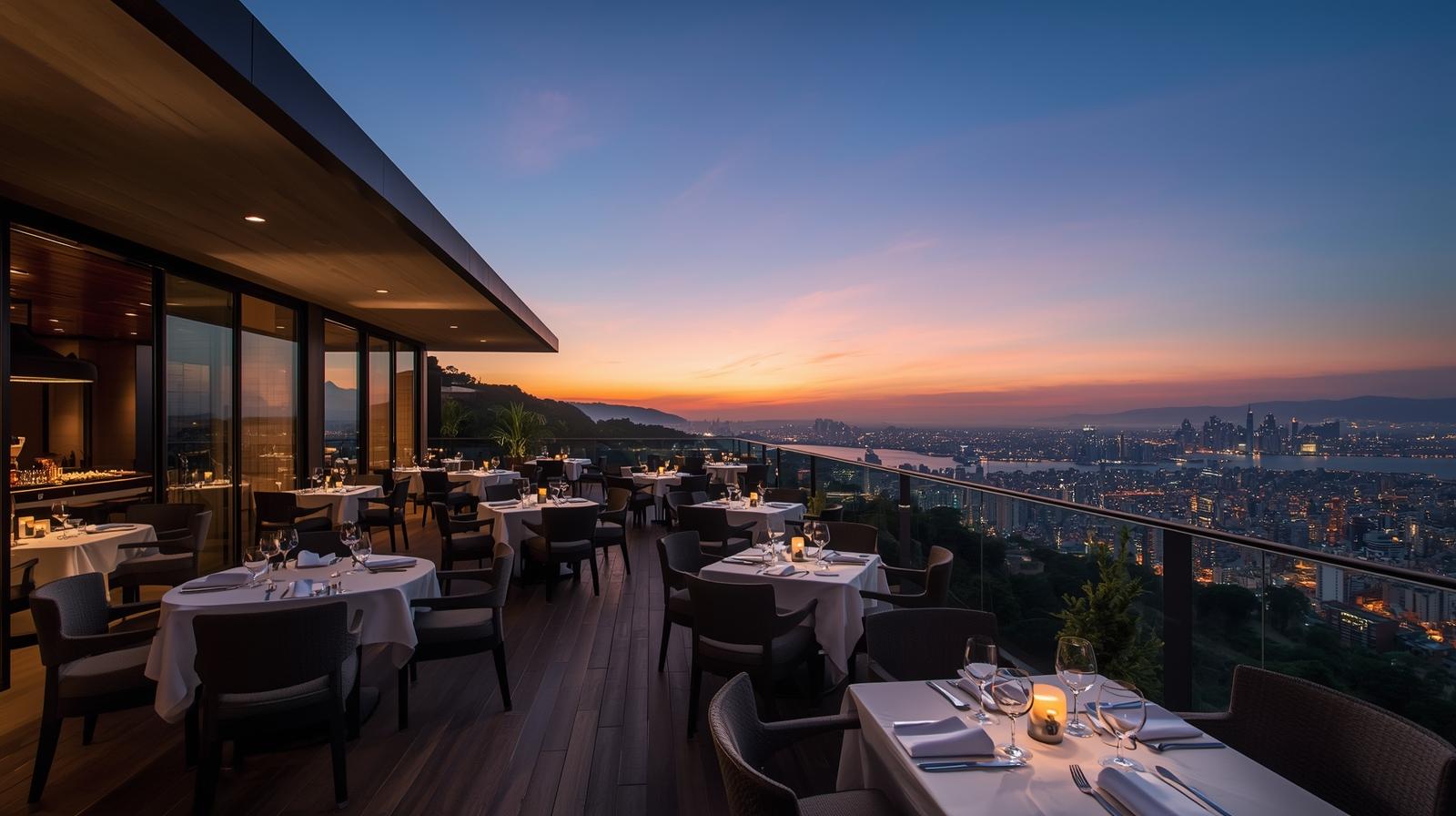 Terraço Gourmet com Vista Panorâmica, Alto nível classe alta, alto padrão.